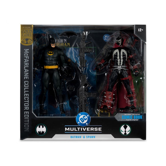 DC Multiverse Collector Edition Batman & Spawn 2 Pack Gold Label - McFarlane Toys