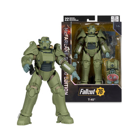 Fallout 76 – T-45 Military Armor Gaming Edition PLATINUM - McFarlane Toys