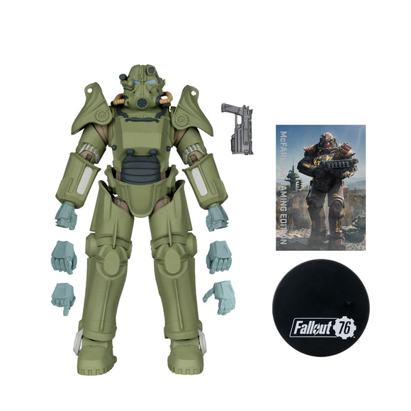Fallout 76 – T-45 Military Armor Gaming Edition PLATINUM - McFarlane Toys