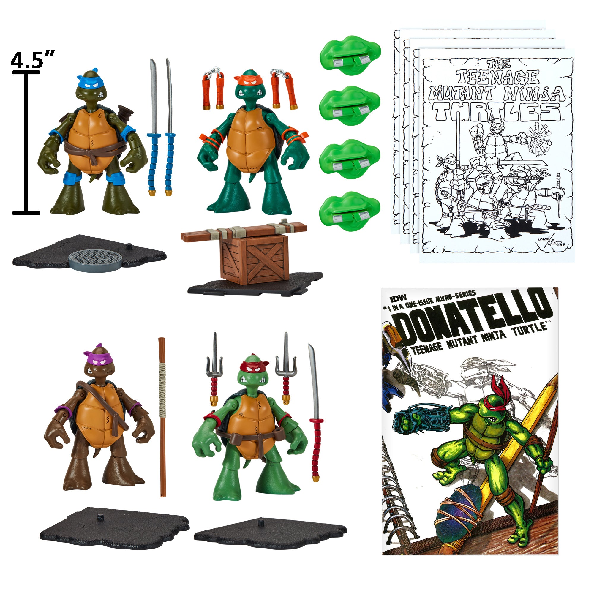 Teenage Mutant Ninja Turtles TMNT 40th Anniversary Original Sketch 4-Pack Bundle