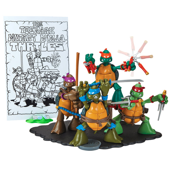 Teenage Mutant Ninja Turtles TMNT 40th Anniversary Original Sketch 4-Pack Bundle