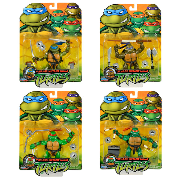 Teenage Mutant Ninja Turtles TMNT Classic 2003 Reissue 4-Pack Bundle Set