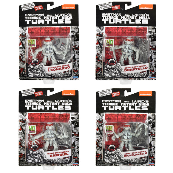 Teenage Mutant Ninja Turtles TMNT 40th Anniversary B/W Comic Book 4-Pack Bundle