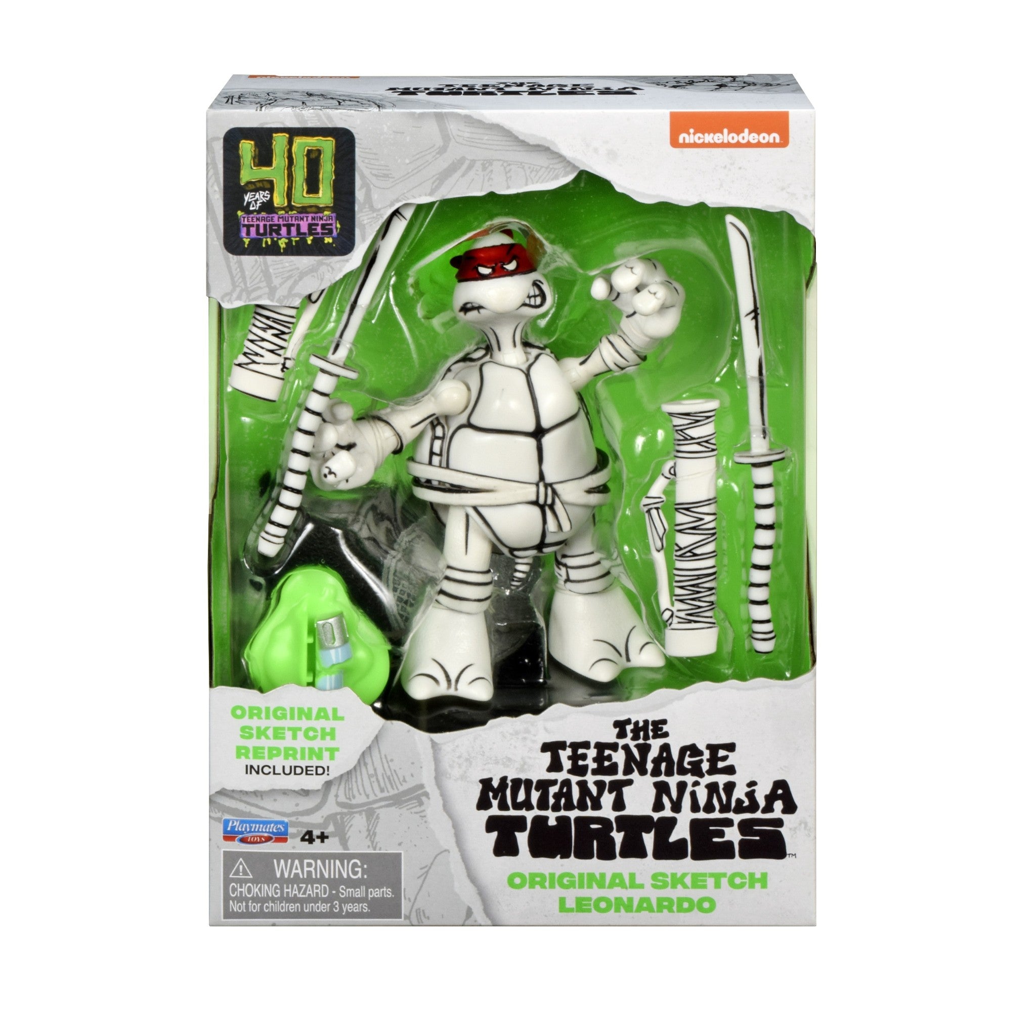 Teenage Mutant Ninja Turtles TMNT 40th Anniversary B/W Original Sketch Bundle x4