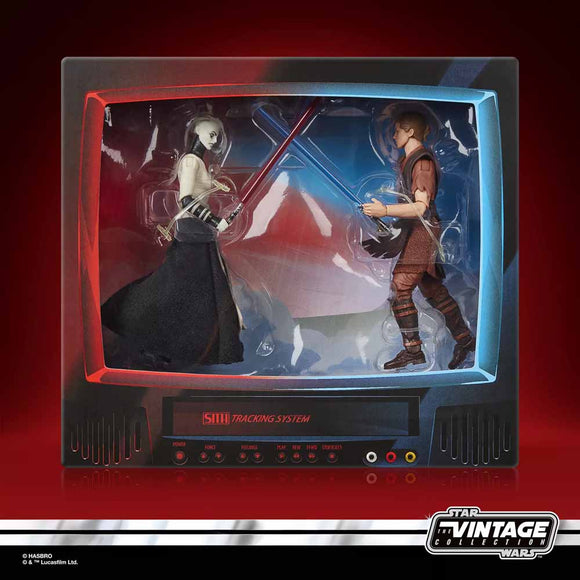 Star Wars Vintage Collection 3.75" Clone Wars Anakin Skywalker & Asajj Ventress