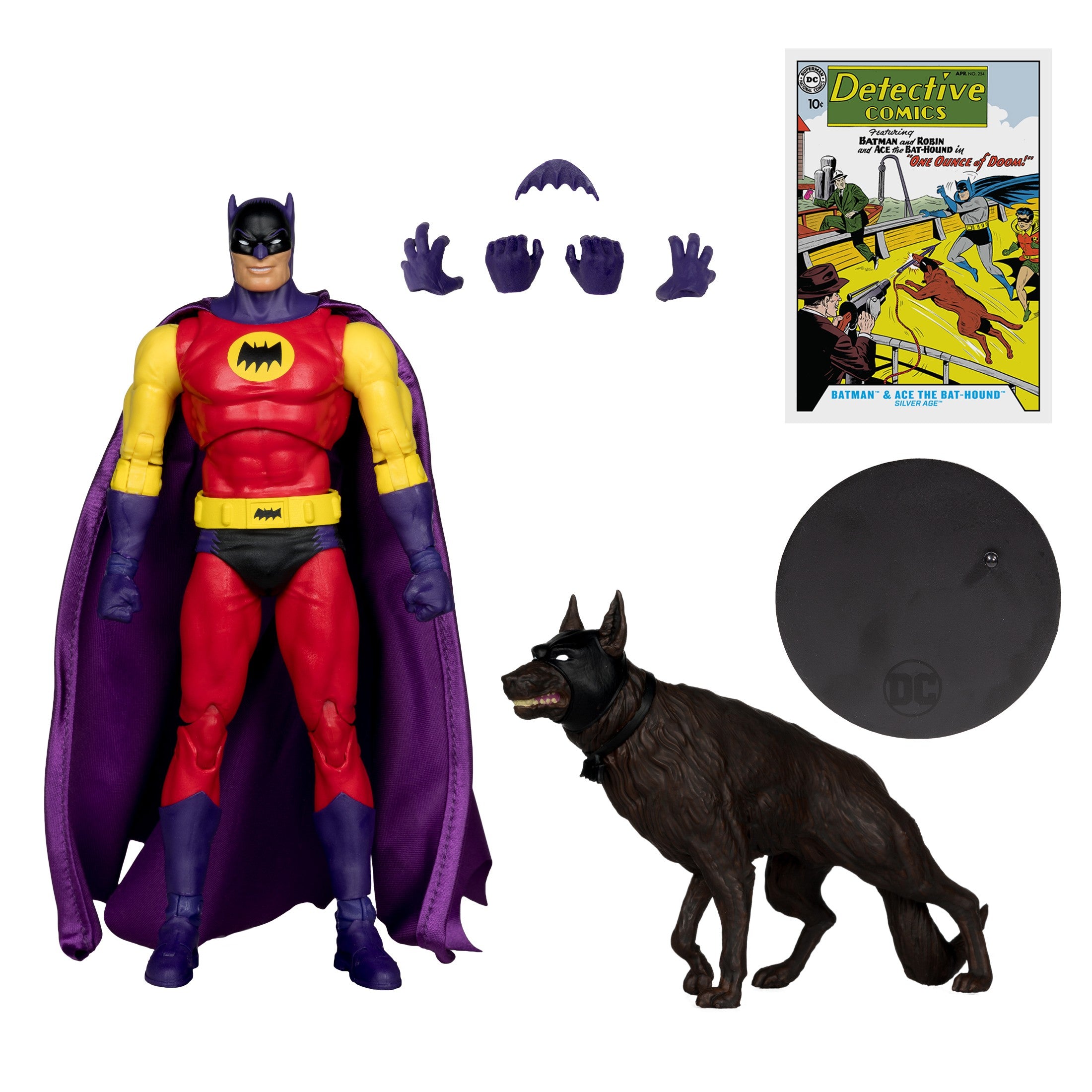 DC Multiverse Silver Age Batman & Ace the Bat-Hound PLATINUM - McFarlane Toys - 0