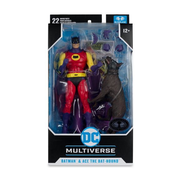 DC Multiverse Silver Age Batman & Ace the Bat-Hound PLATINUM - McFarlane Toys
