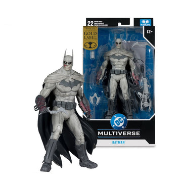 DC Multiverse Arkham City Batman Bloodied Gold Label - McFarlane Toys