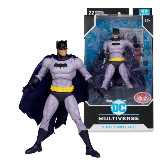 DC Multiverse Batman Purple Suit Detective Comics #241 PLATINUM - McFarlane Toys