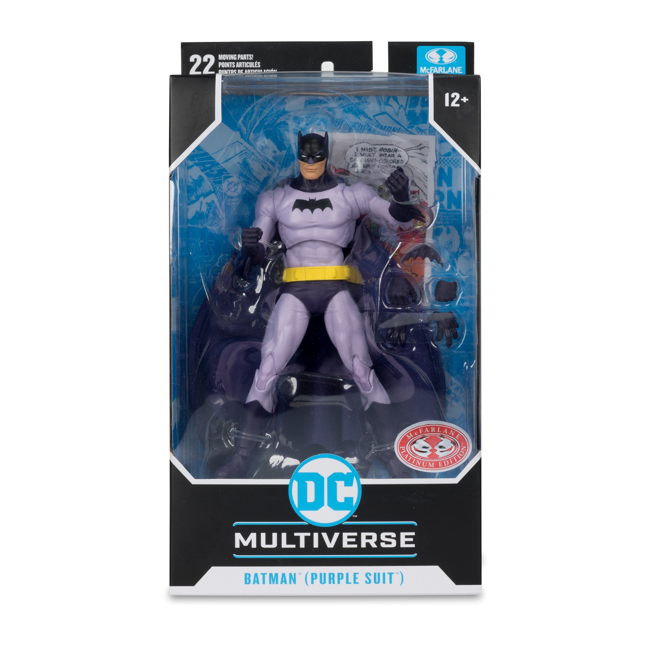 DC Multiverse Batman Purple Suit Detective Comics #241 PLATINUM - McFarlane Toys