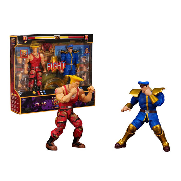 Street Fighter II The Final Challenges Guile vs M Bison 2 Pack 6" Figure - Jada
