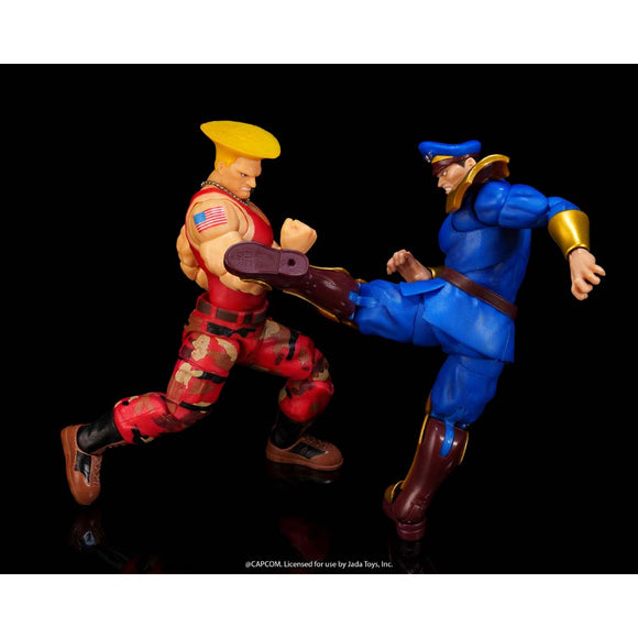 Street Fighter II The Final Challenges Guile vs M Bison 2 Pack 6" Figure - Jada