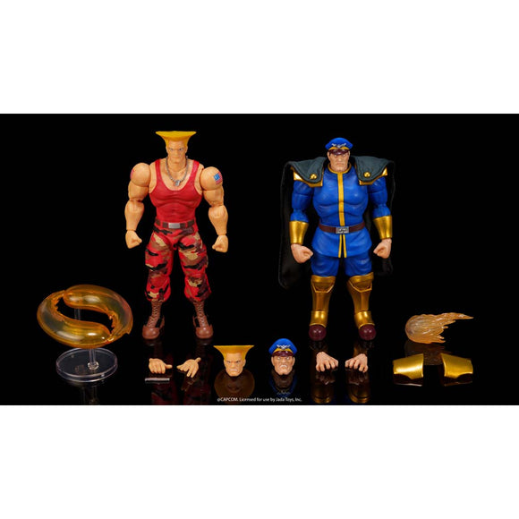 Street Fighter II The Final Challenges Guile vs M Bison 2 Pack 6" Figure - Jada