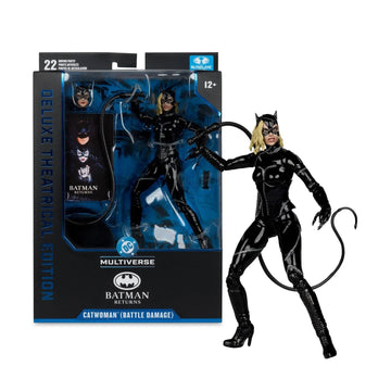 DC Multiverse Deluxe Theatrical Edition Catwoman Battle Damaged Batman Returns