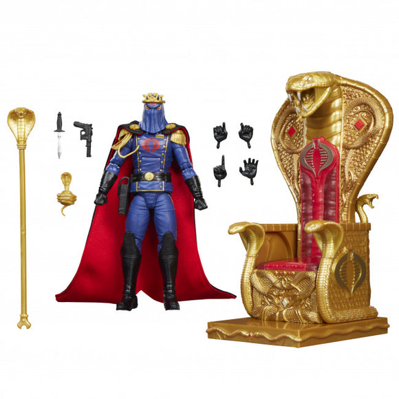 G.I. Joe Classified Series 6" Figure #221 Cobra Commander in Dress Uniform & Throne