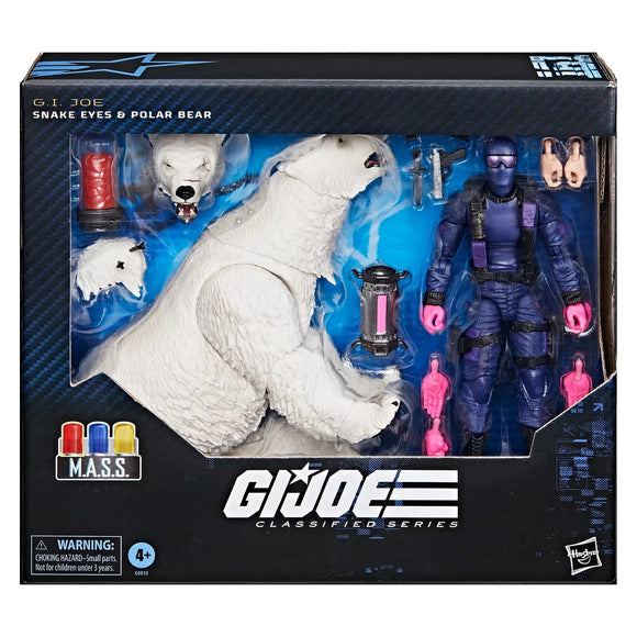G.I. Joe Classified Series 6" Figure #161 Snake Eyes & Polar Bear