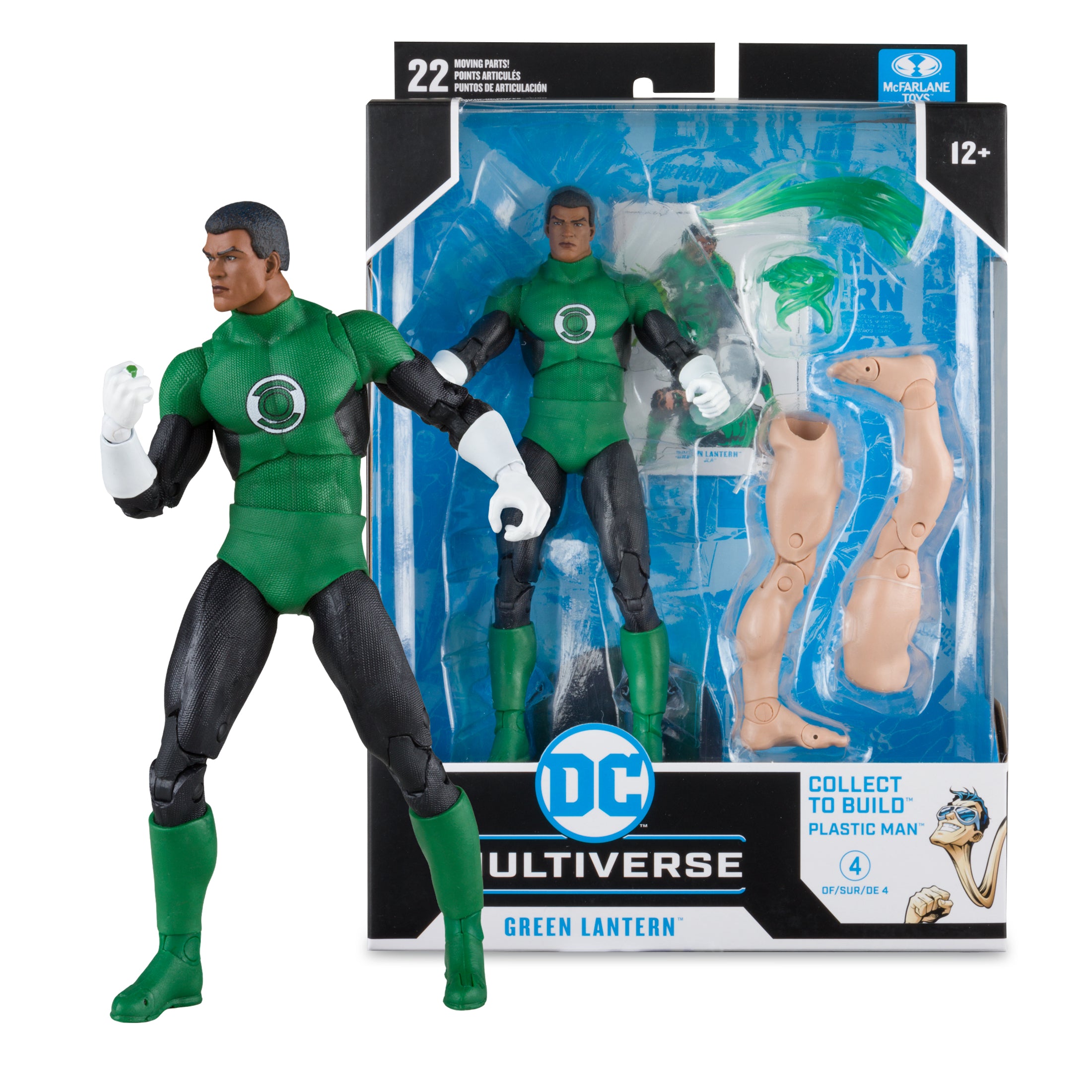DC Multiverse JLA Green Lantern John Stewart BAF Plastic Man - McFarlane Toys