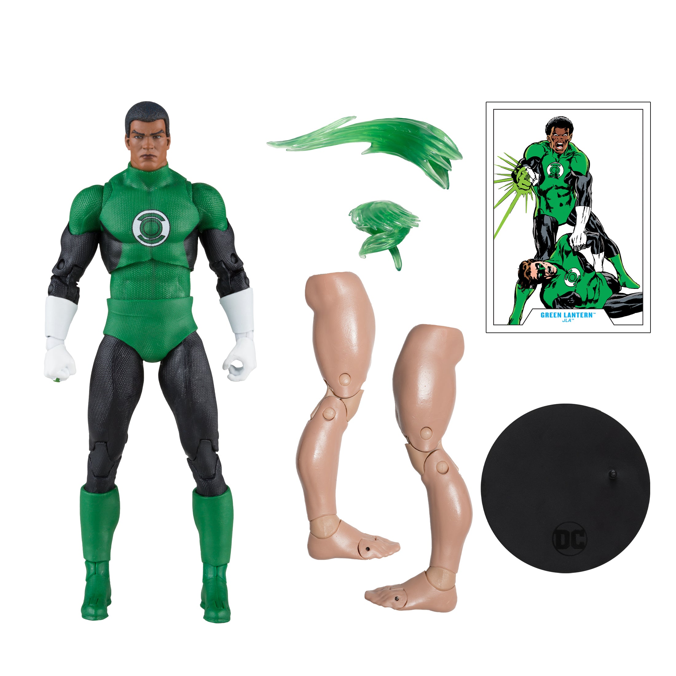 DC Multiverse JLA Green Lantern John Stewart BAF Plastic Man - McFarlane Toys - 0