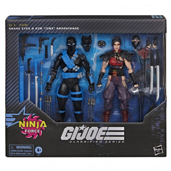 G.I. Joe Classified Series 6" Figure #223 Ninja Force Snake Eyes & Kim Jinx Arashikage