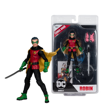 DC Direct Page Punchers Batman Reborn 7" Damian Wayne Robin with Comic