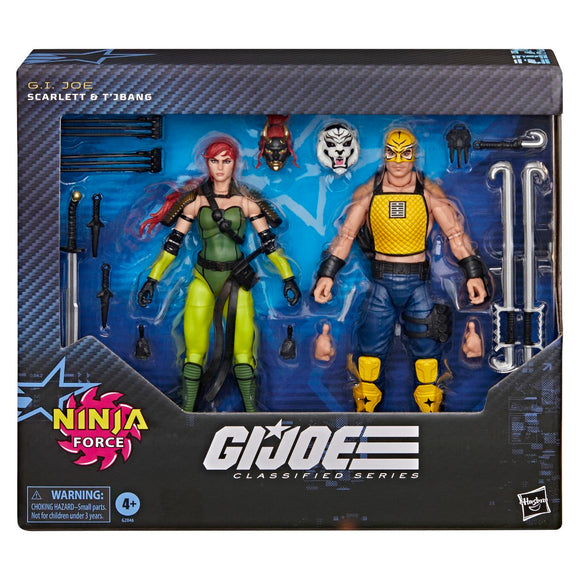 G.I. Joe Classified Series 6" Figure #212 Ninja Force Scarlett and T'Jbang