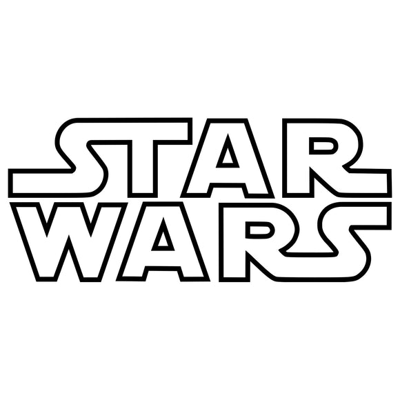 Star wars logo outlined