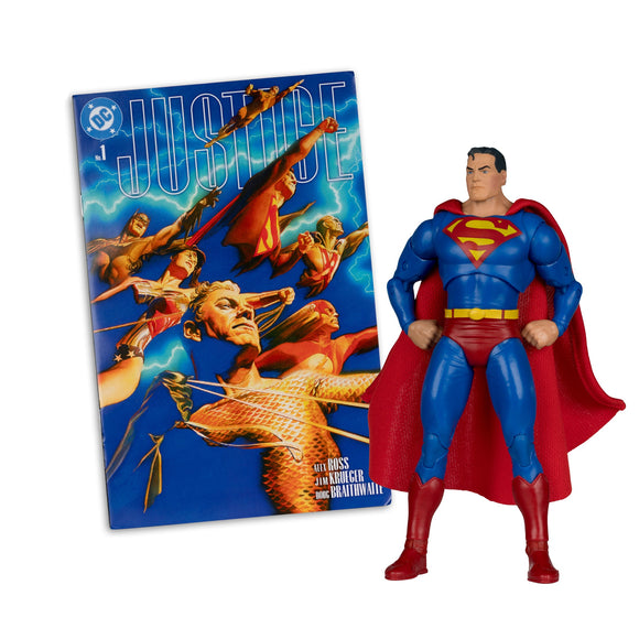 DC Direct Page Punchers Superman Justice with Comics PLATINUM - McFarlane