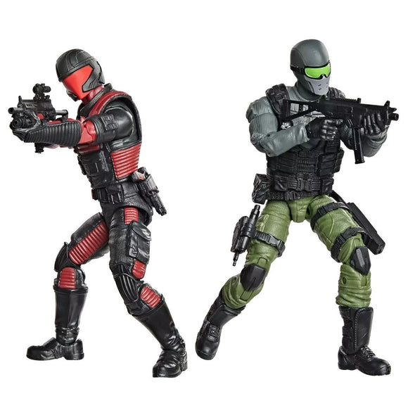 G.I. Joe Classified Series 6" #218 Snake Eyes & Varmint ATV Vs Stealth Viper & Cobra Stealth Flight Pod