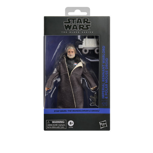 Star Wars Black Series 6" The Mandalorian & Grogu Imperial Remnant Warlord & Polar Mouse Droid