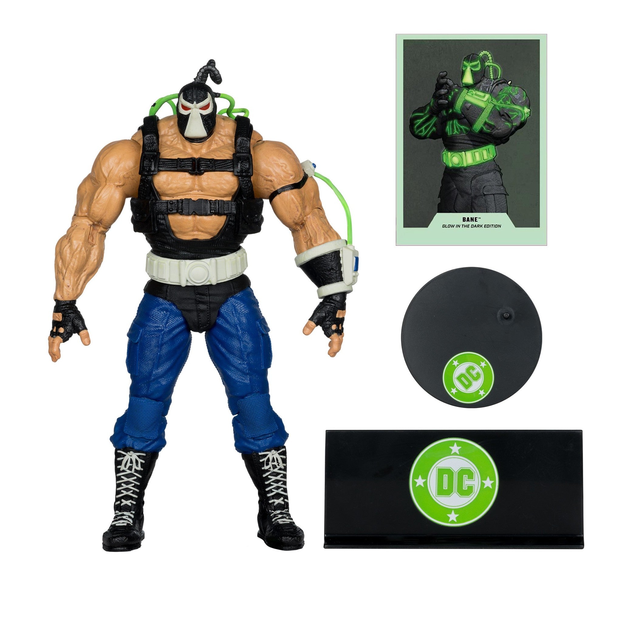 DC Multiverse Bane Glow in the Dark MegaFig Gold Label - McFarlane Toys - 0