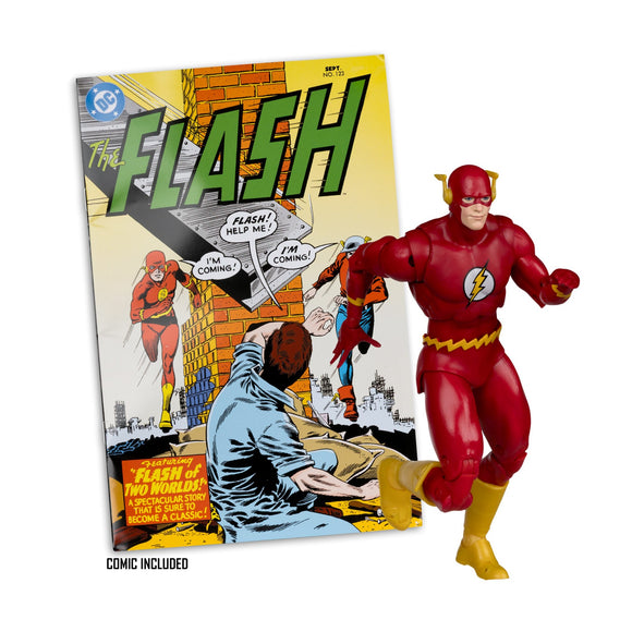 DC Direct Page Punchers Flash Barry Allen Flash #123 Comic - McFarlane Toys
