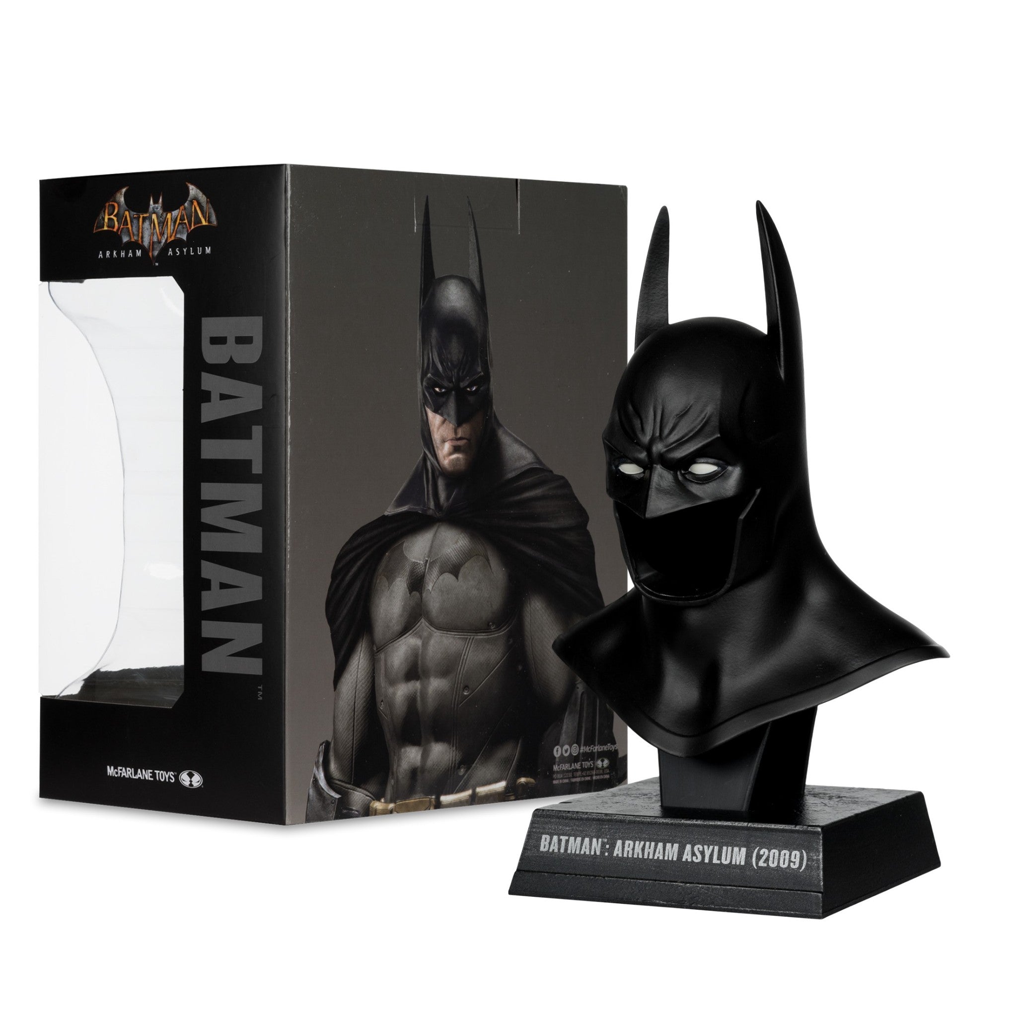 DC Direct Batman Arkham Asylum Cowl Replica 1 3 Scale McFarlane Toys dc-direct-batman-arkham-asylum-cowl-replica-1-3-scale-mcfarlane-toys