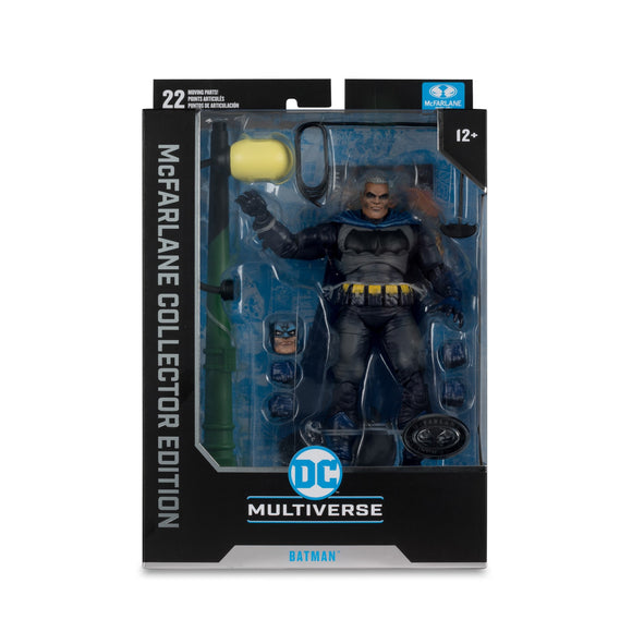 DC Multiverse Collector Edition Batman Dark Knight Return Battle Damage PLATINUM