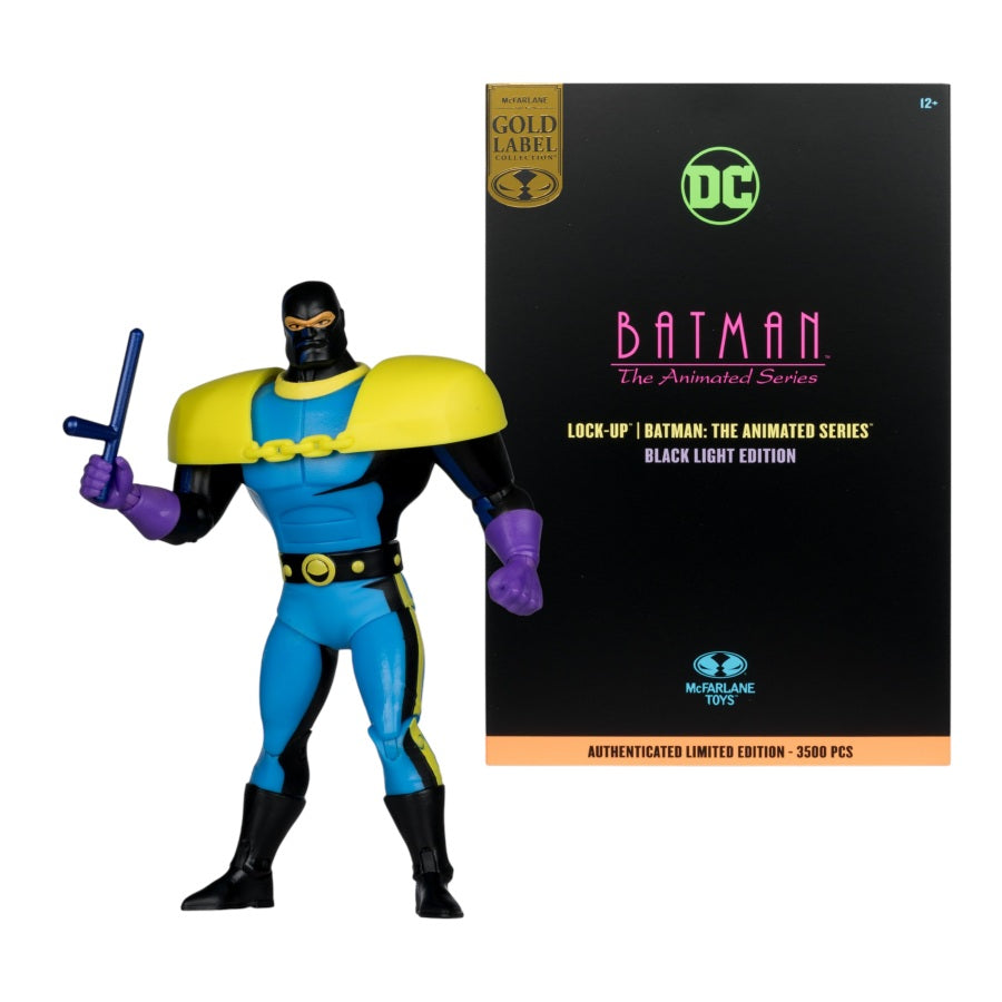 DC Multiverse BTAS Black Light Edition Batman Lock-Up Gold Label - McFarlane