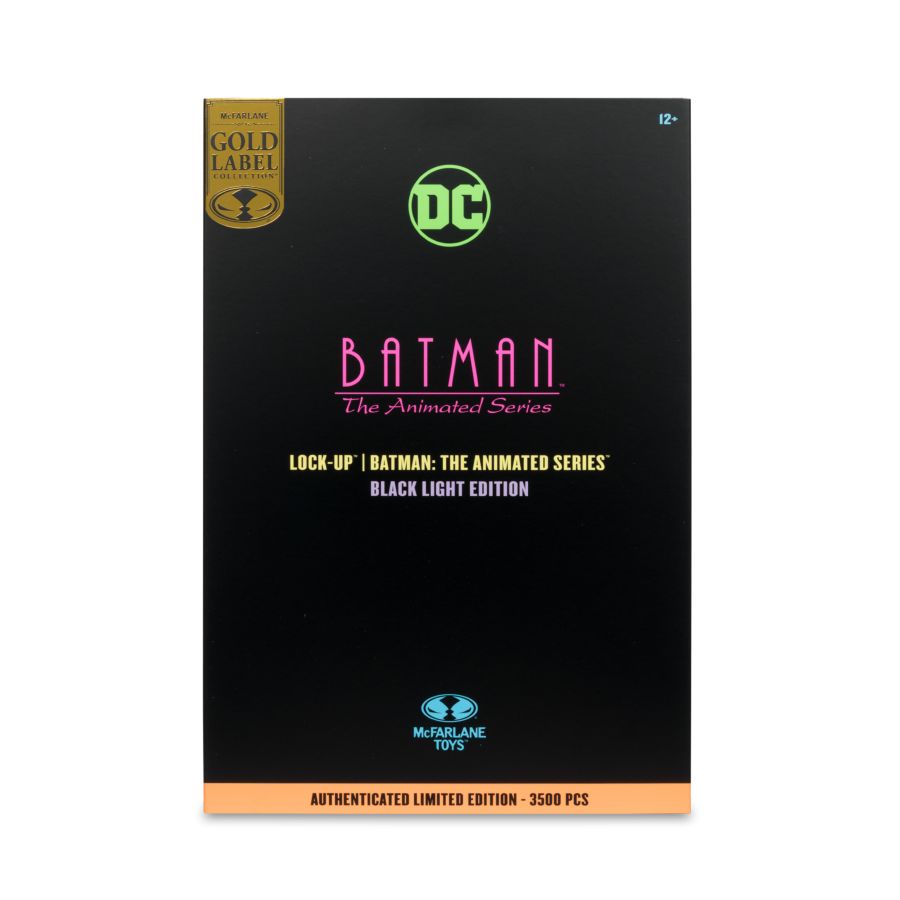 DC Multiverse BTAS Black Light Edition Batman Lock-Up Gold Label - McFarlane