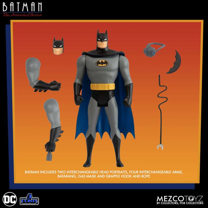 Batman The Animated Series 5 Points Batman 3.75" Figure - Mezco Toys - 0