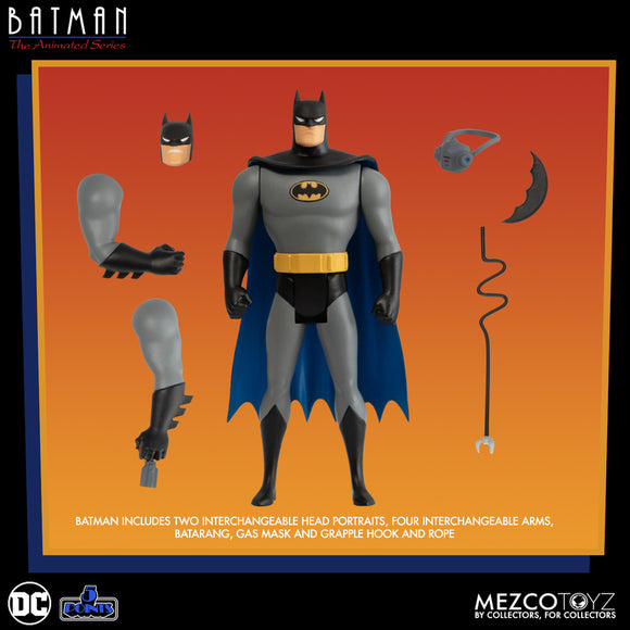 Batman The Animated Series 5 Points Batman 3.75" Figure - Mezco Toys