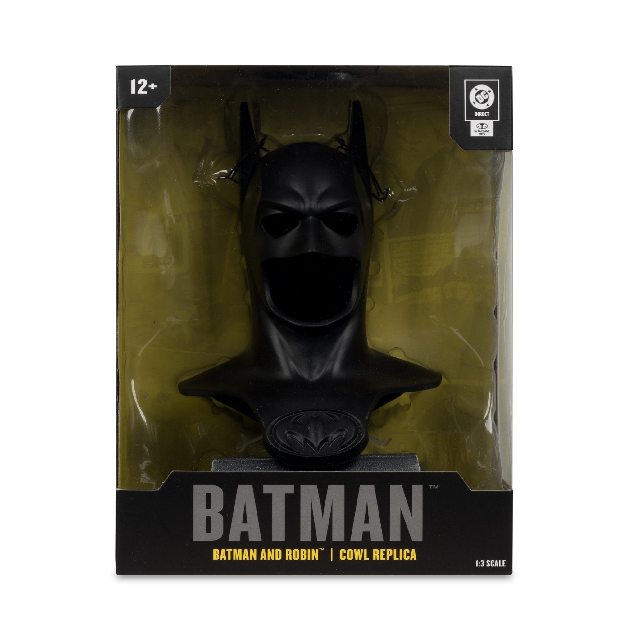 DC Direct Batman and Robin 1997 Batman Cowl Replica 1:3 Scale - McFarlane Toys