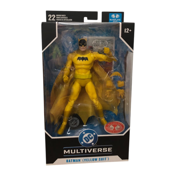 DC Multiverse Batman Yellow Suit Detective Comics #241 PLATINUM - McFarlane Toys