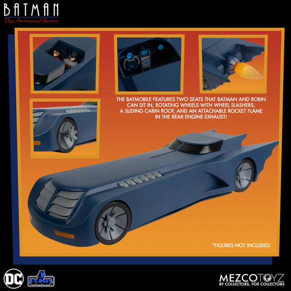 Batman The Animated Series 5 Points Batmobile - Mezco Toys