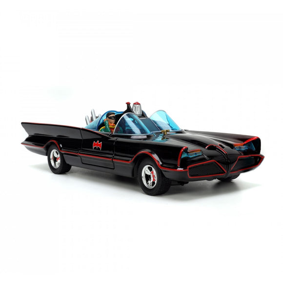 Classic TV Series Diecast 1966 Batmobile 1:24 Batman Robin Joker Penguin - Jada