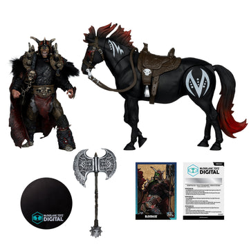 Spawn The Dark Ages 7" Bloodaxe with Horse 2 Pack - McFarlane Toys Digital - 0