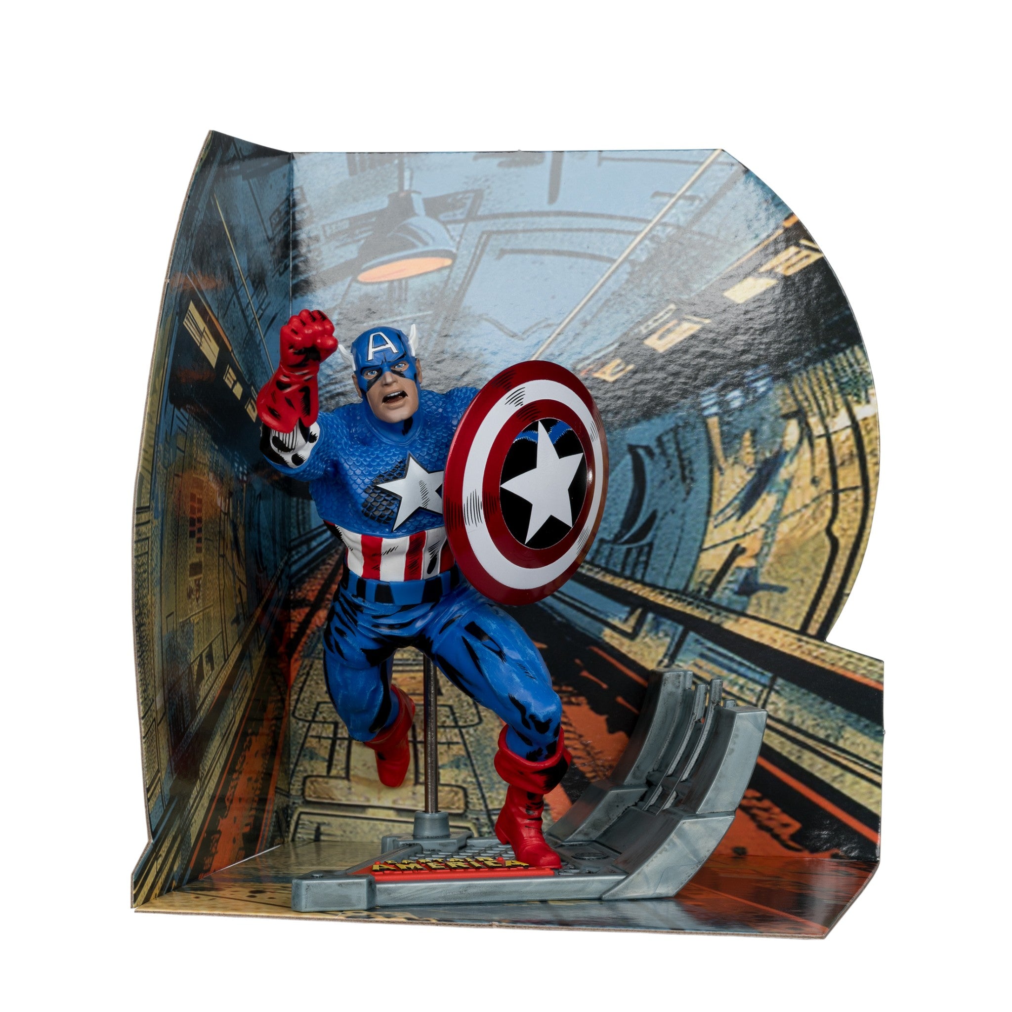 Marvel Captain America 1:10 Scale Captain America #100 - McFarlane Toys - 0