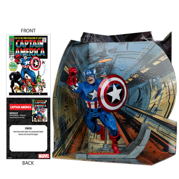 Marvel Captain America 1:10 Scale Captain America #100 - McFarlane Toys