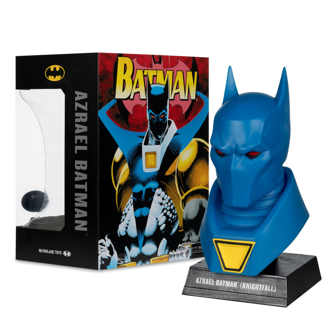 DC Direct Batman Knightfall Azrael Cowl Replica 1:3 Scale PLATINUM - M ...