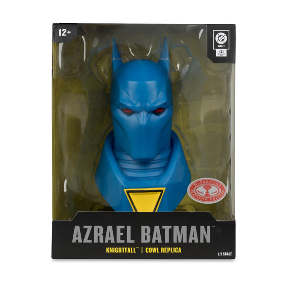 DC Direct Batman Knightfall Azrael Cowl Replica 1:3 Scale PLATINUM - McFarlane