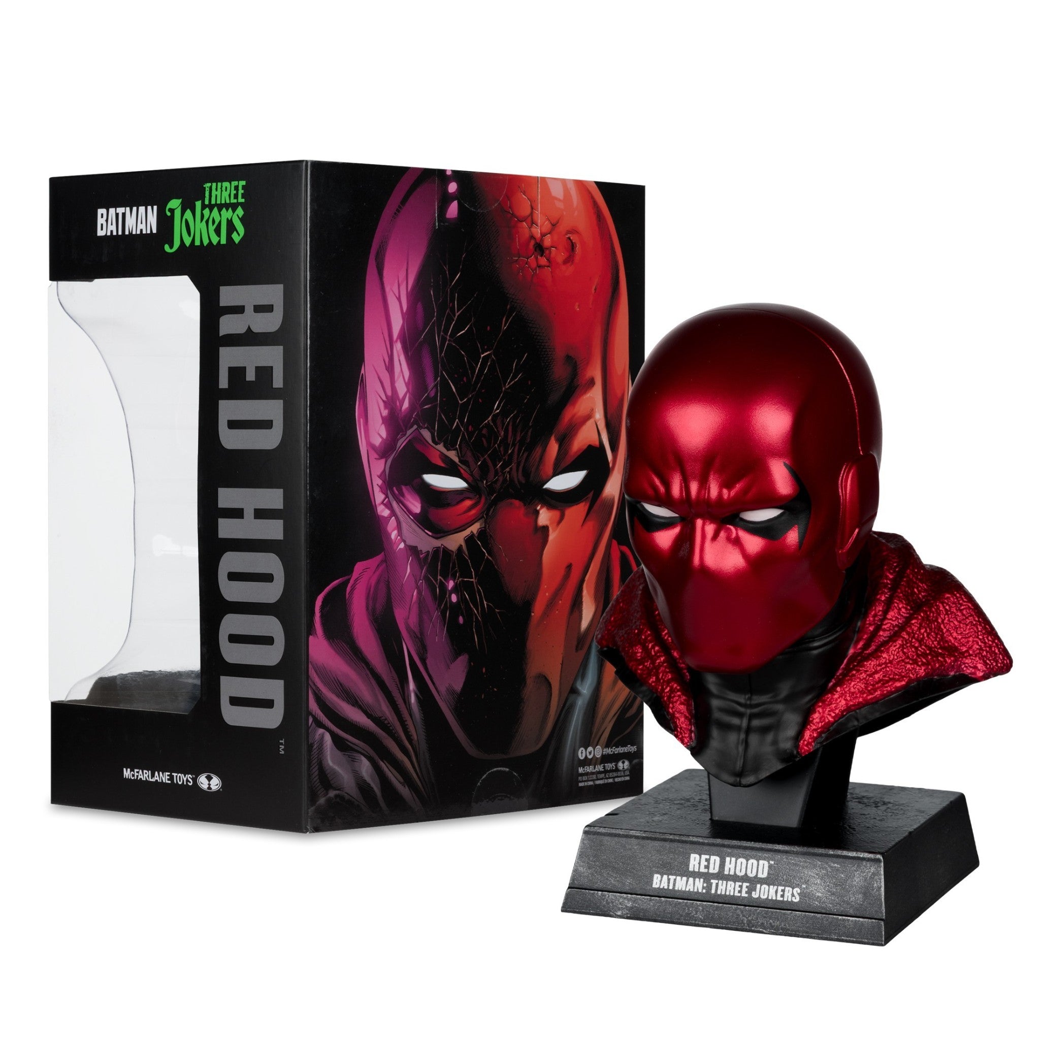 McFarlane Toys – Réplica De Capucha De Batman (1966) Escala 1:3, 17 Cm De Alto, Incluye Soporte De Exhibición, Coleccionable Para Fans De La Serie Clásica