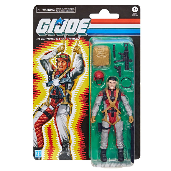 G.I. Joe Classified Series Retro Cardback 6" Figure David Crazylegs Thomas