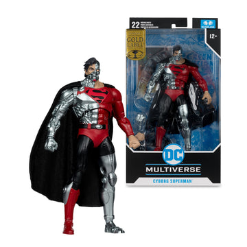 DC Multiverse Revenge of the Green Lanterns Cyborg Superman Gold - McFarlane