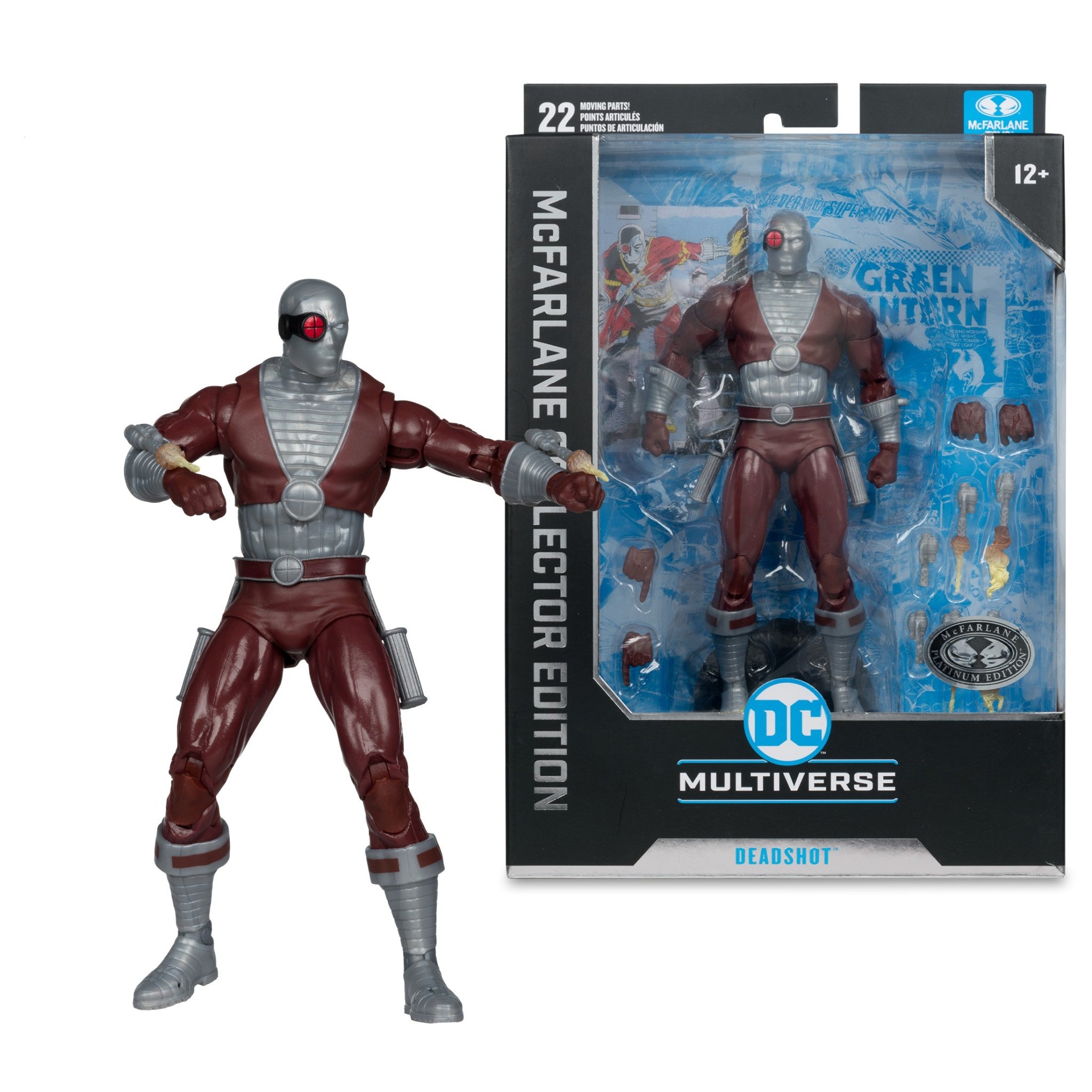 DC Multiverse Collector Edition DC Classic Deadshot PLATINUM- McFarlane Toys